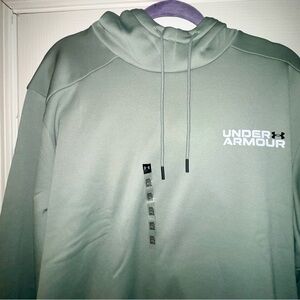 UA Under Armour Fleece Logo Hoodie Sweatshirt  Mens 2XL Big Spellout NWT